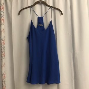 3/$25 Staccato Blue String Racerback Tank Large